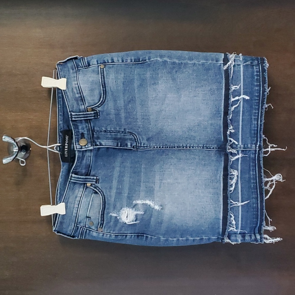 Liverpool Denim Skirt